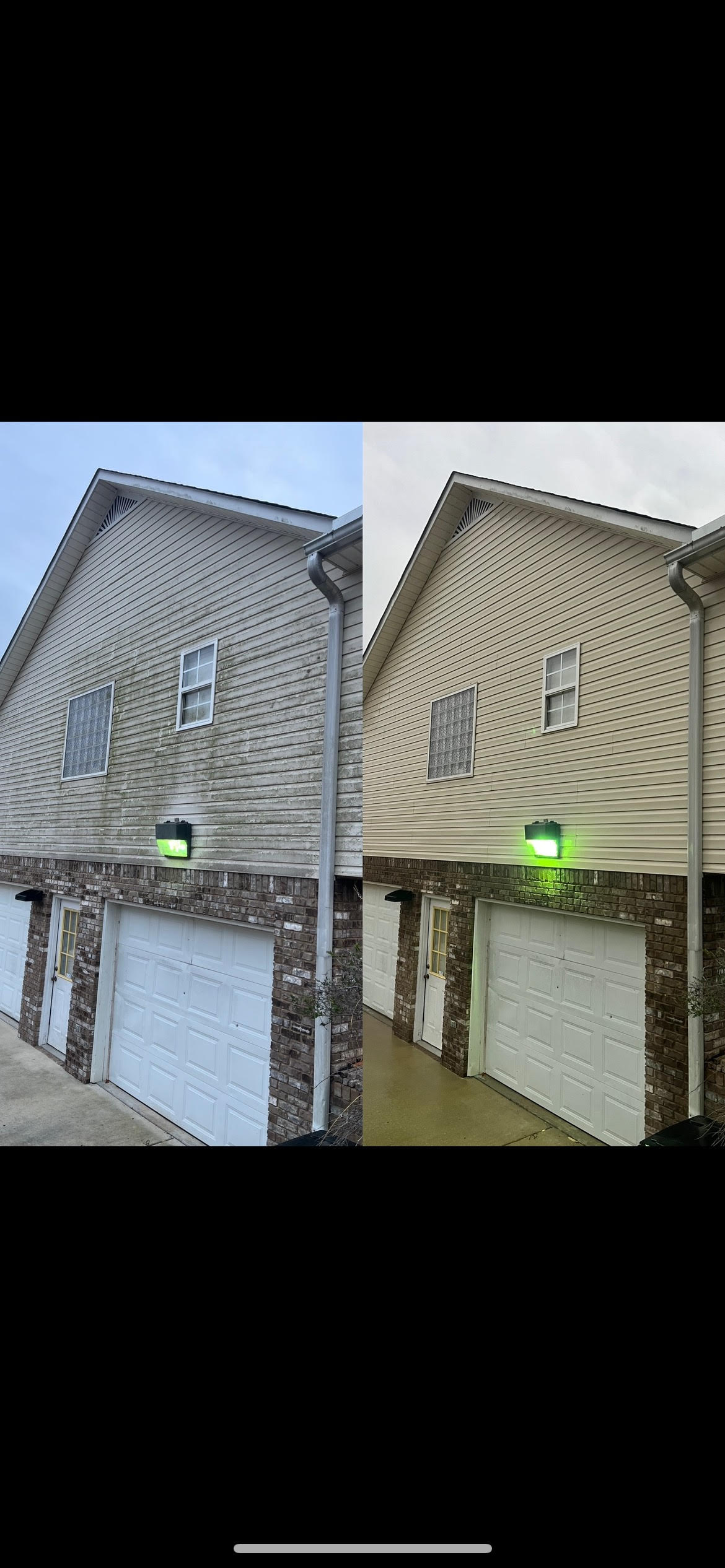House wash before and after