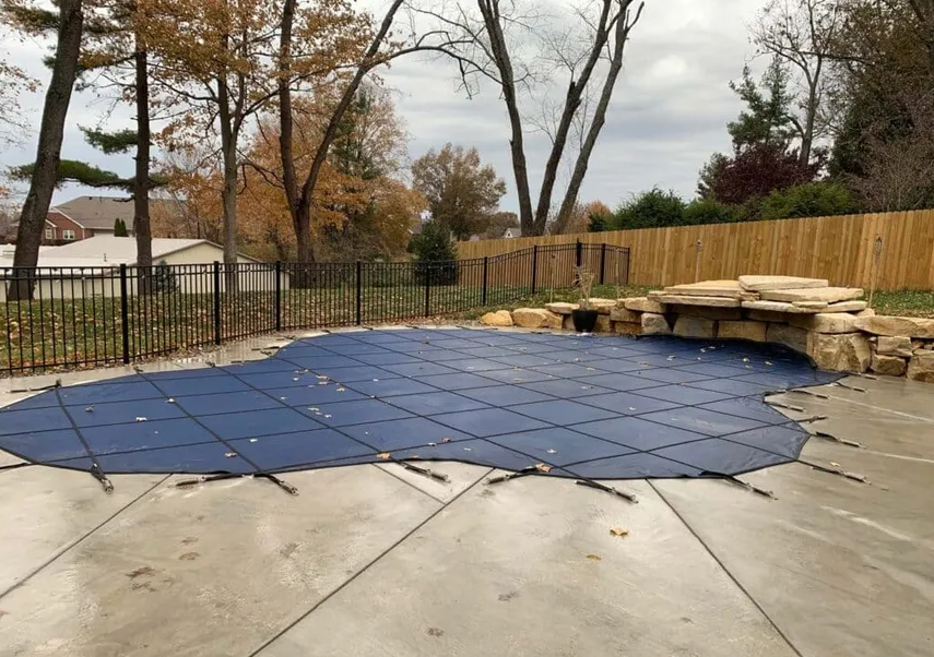 Covered pool for winter